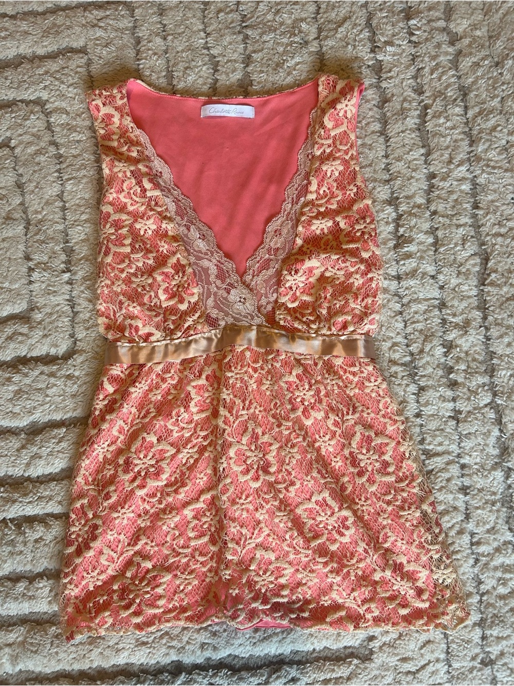 Y2K Charlotte Russe Tie Back Tank